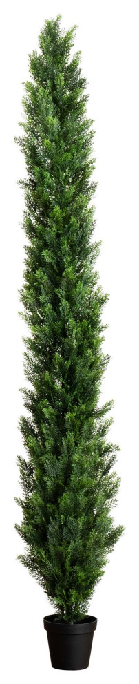 9ft. UV Resistant Artificial Cedar Pine Tree, Indoor/Outdoor