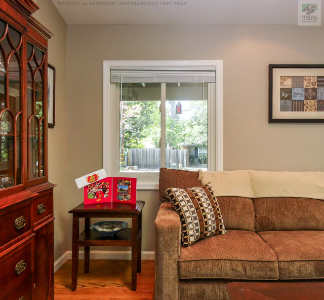 New Sliding Window in Cozy Den Renewal by Andersen San Francisco Bay Area Games Room San