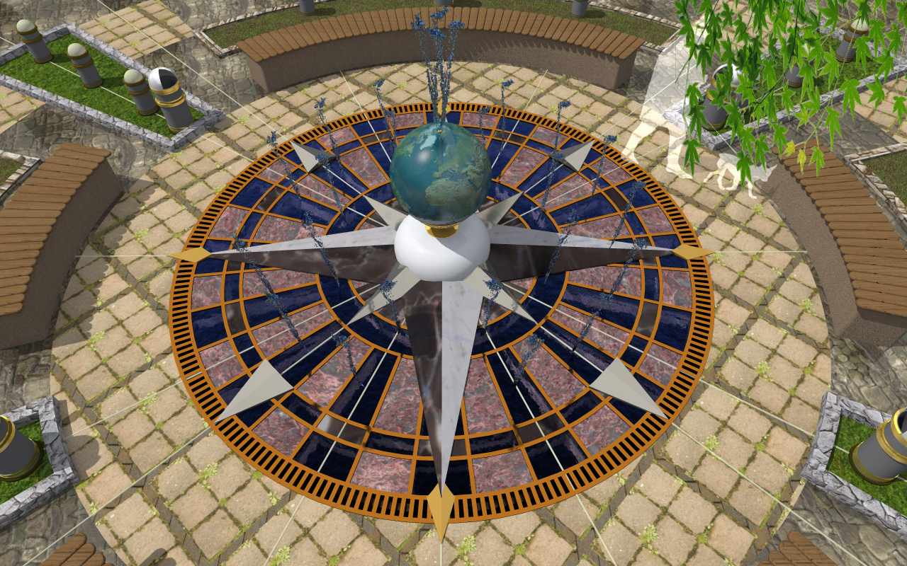 Эскиз -концепт фонтан "Роза ветров"