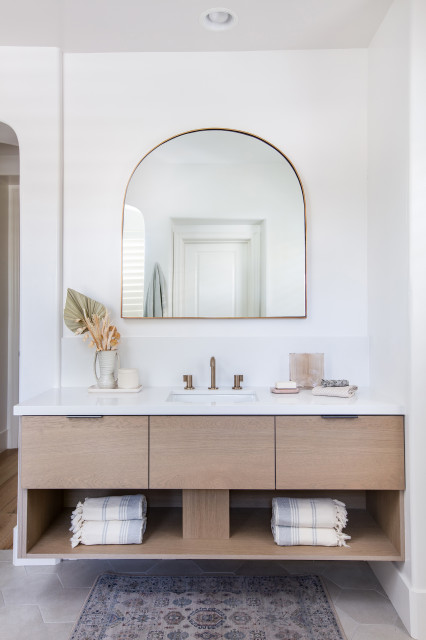 Japandi with a Twist scandinavian-bathroom