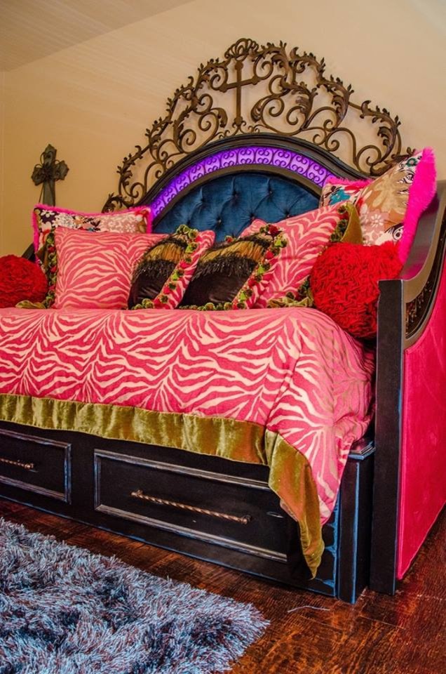 This is an example of an asian bedroom in Dallas.