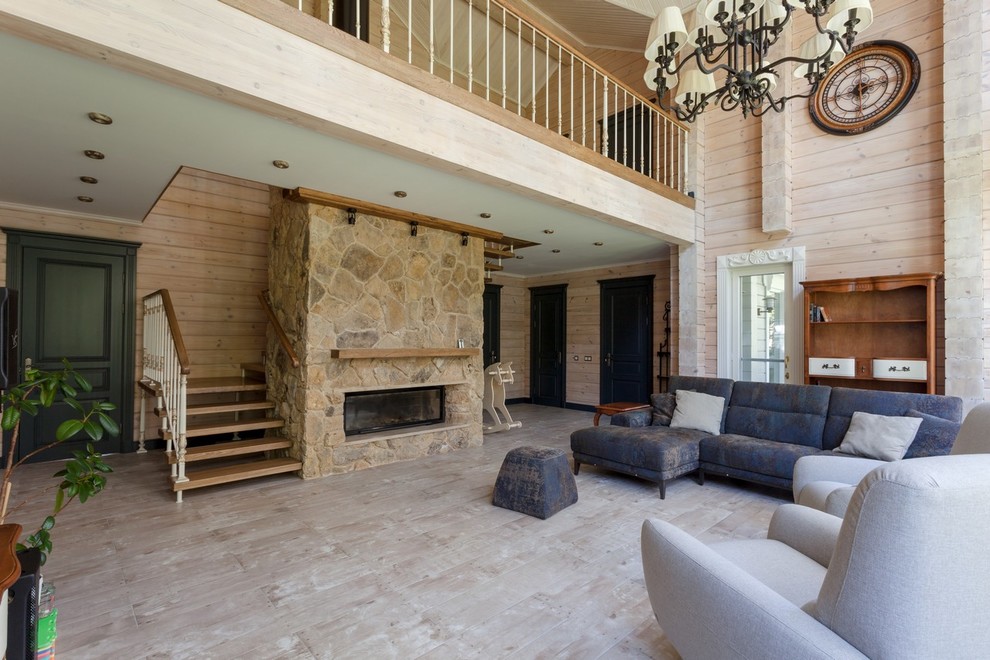 Интерьеры дома из клееного бруса