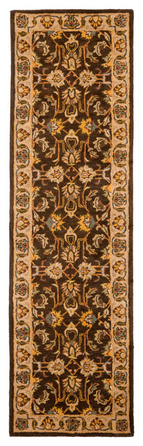 Safavieh Heritage Collection HG912 Rug, Brown/Ivory, 2'3" X 8'