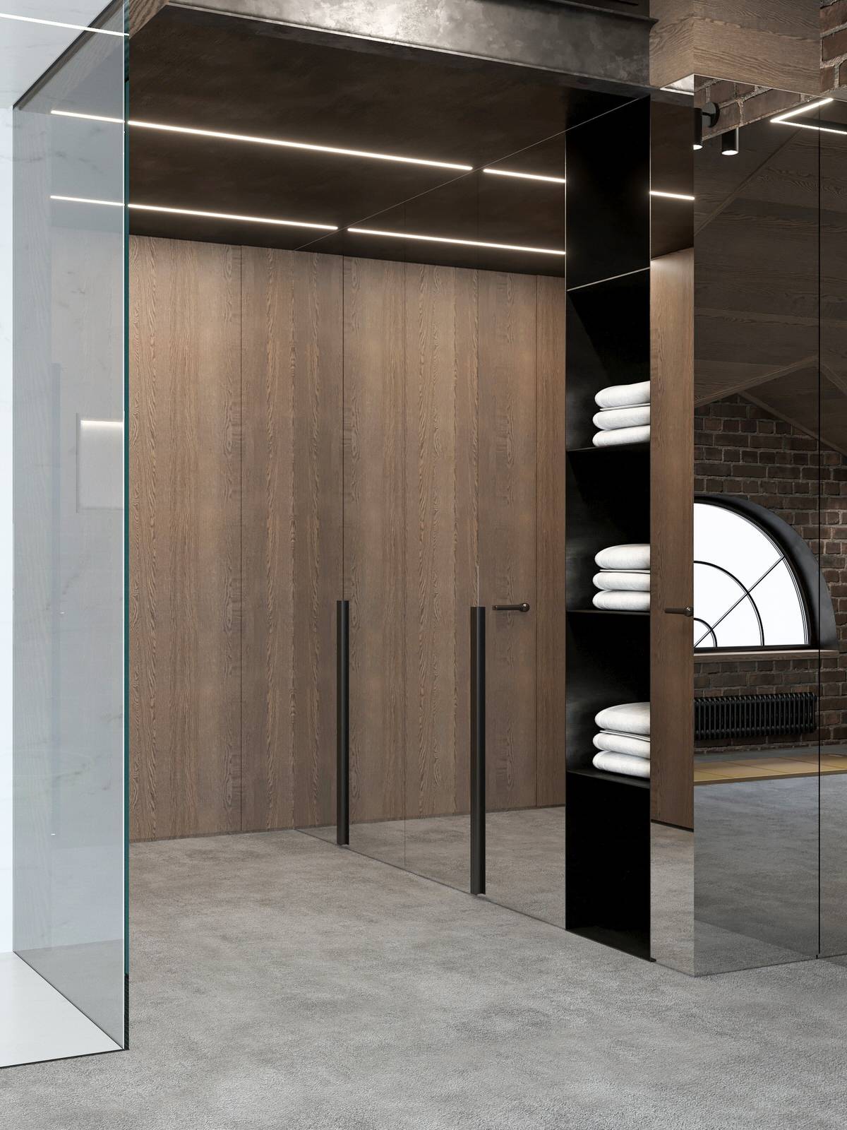 Мансарда частного жилого дома.