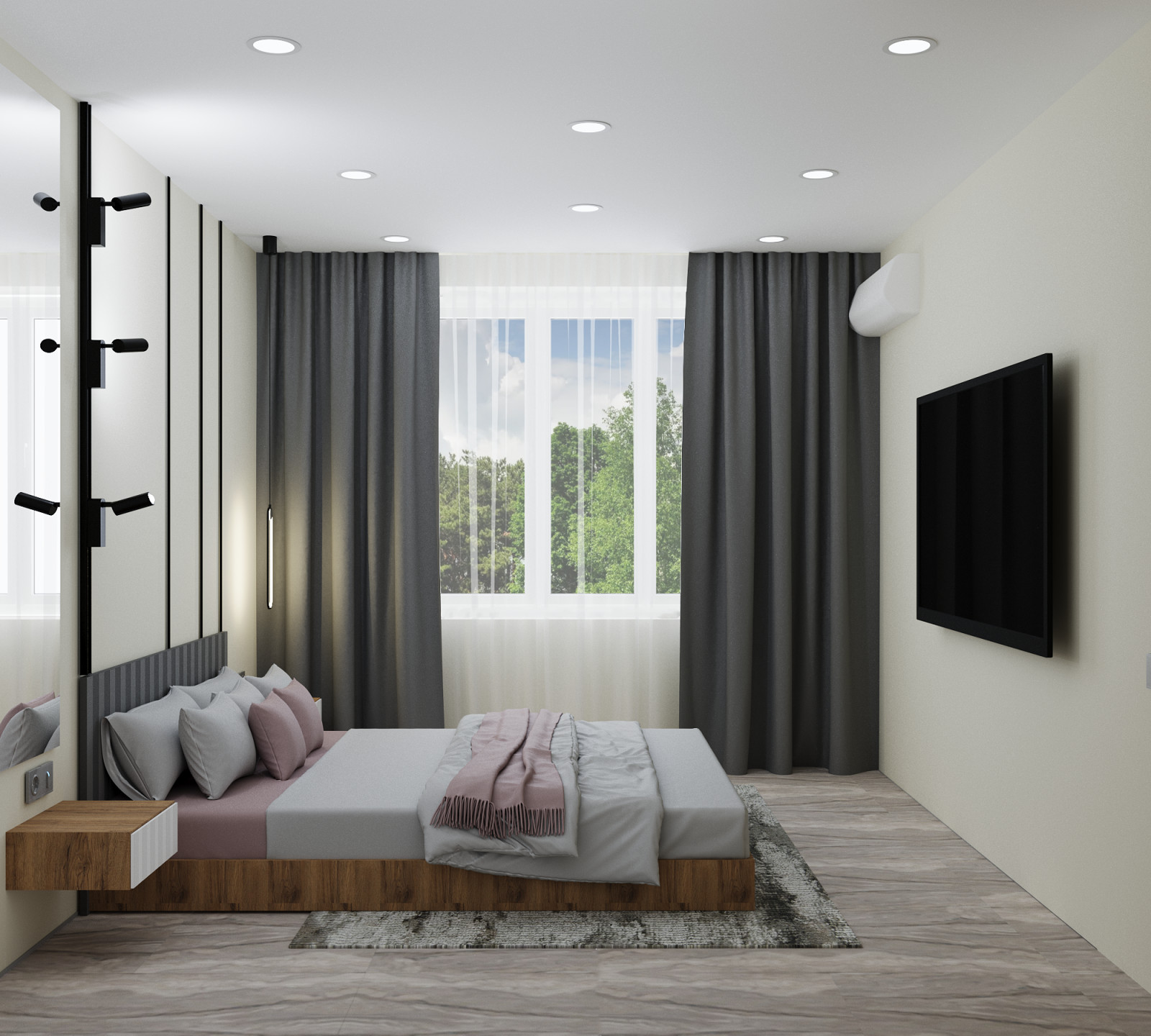 учебный проект. 1-й этаж частного дома для проживания 2 человек и собаки.