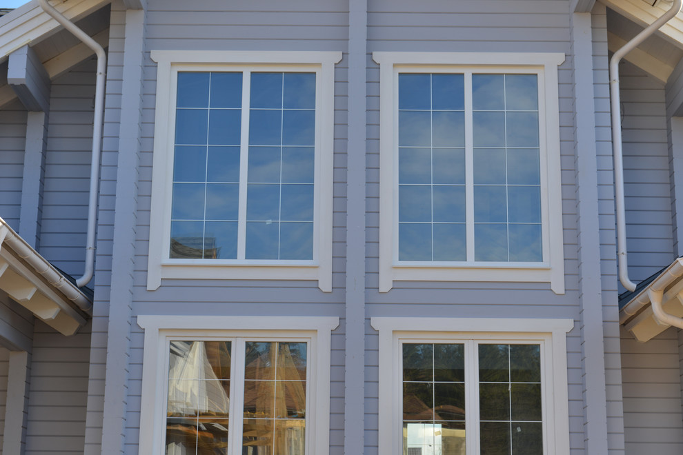 Деревянные окна в домах из клееного бруса