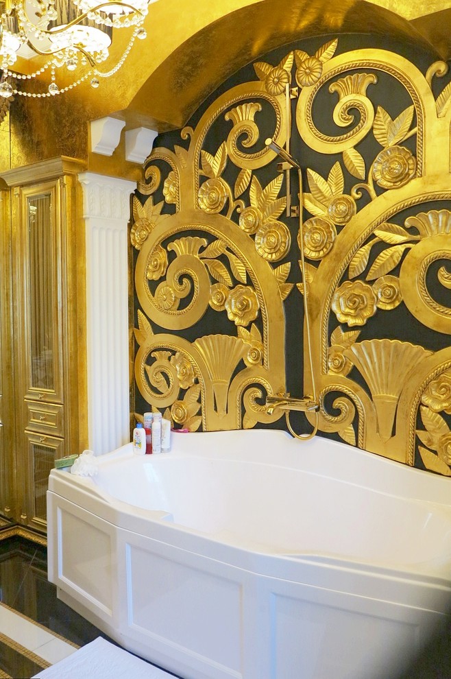 Ванная в стиле Ар-Деко.