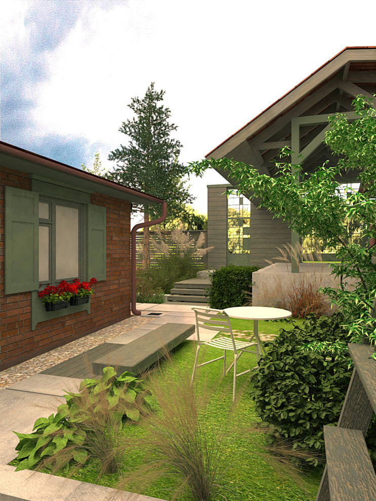 Внутренний двор коттеджа