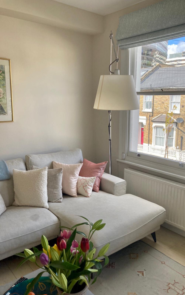Living Room Renovation with Pastel Fusion in Wandsworth, London