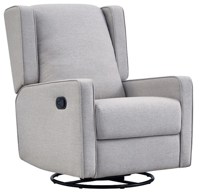 Westwood Design Chelsea Fabric Swivel Manual Glider and Recliner in ...