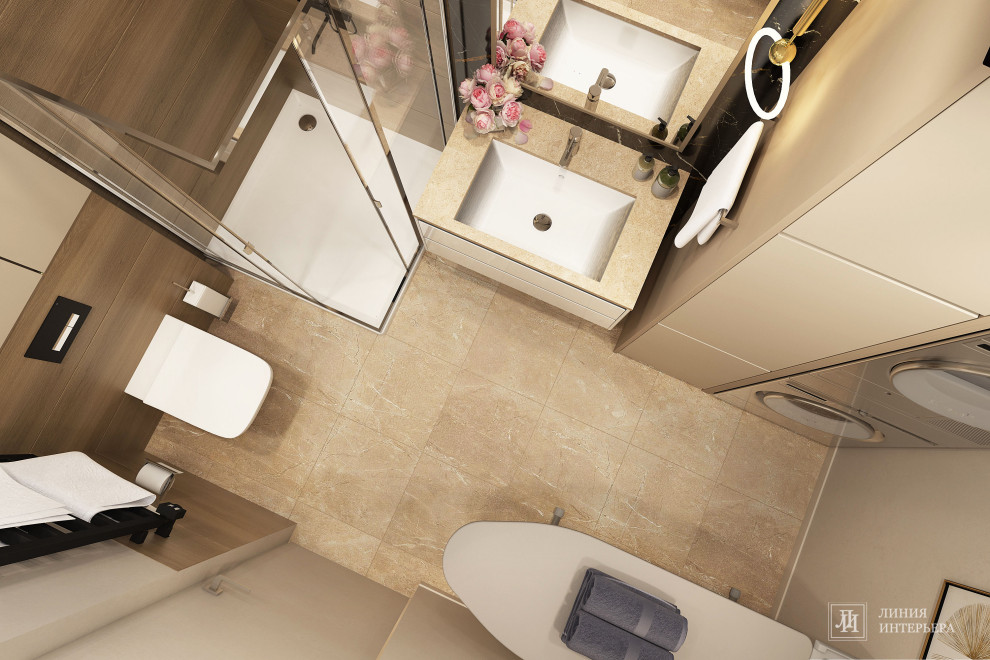 Дизайн интерьера 3-х комнатной квартиры в ЖК Триколор