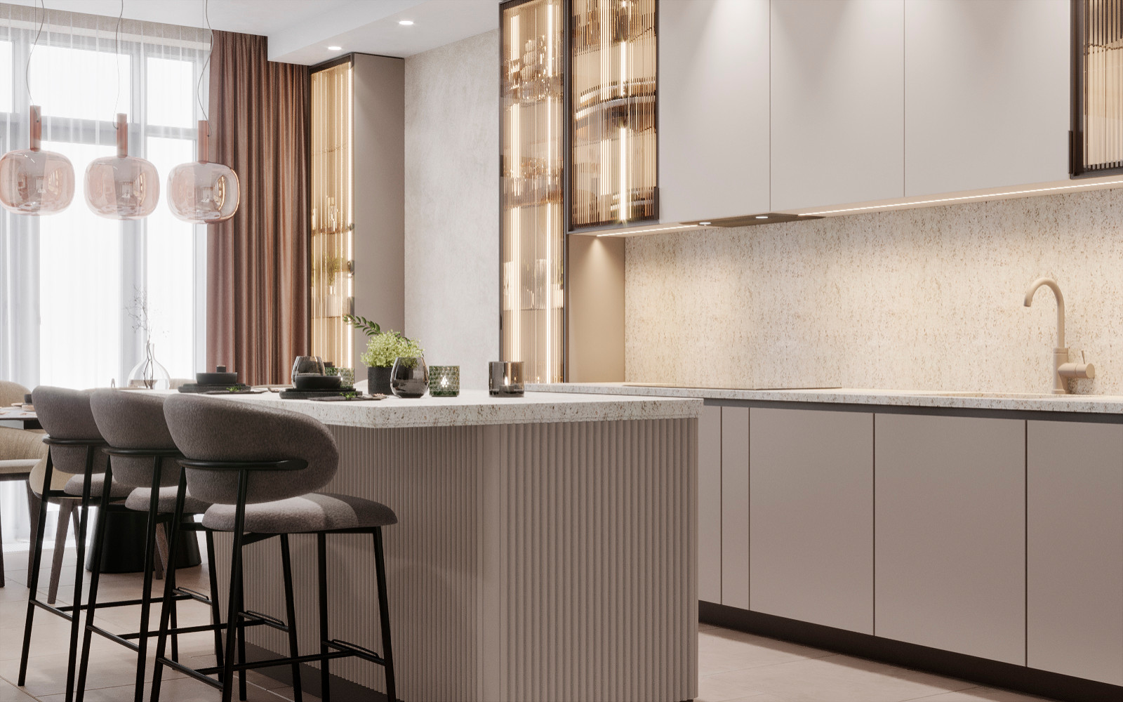 ДИЗАЙН ИНТЕРЬЕРА КВАРТИРЫ Г. МОСКВА, УЛ. НЕЖИНСКАЯ, ДОМ 5К.2, 143 КВ.М