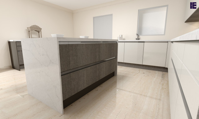 Handleless Modern Kitchen Cashmere | Inspired Elements | London moderne-koekken