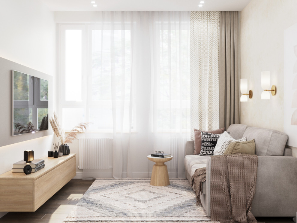 Гостевая комната в скандинавском стиле в ЖК "Скандинавия" Москва