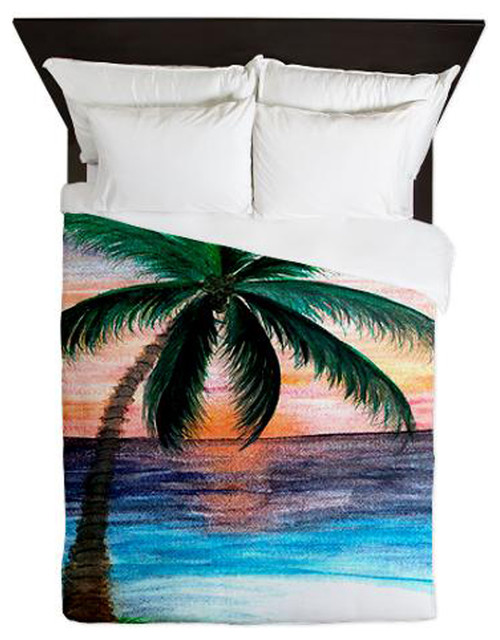 Sunset Palm Tree Duvet Covers Duvet Covers And Duvet Sets By