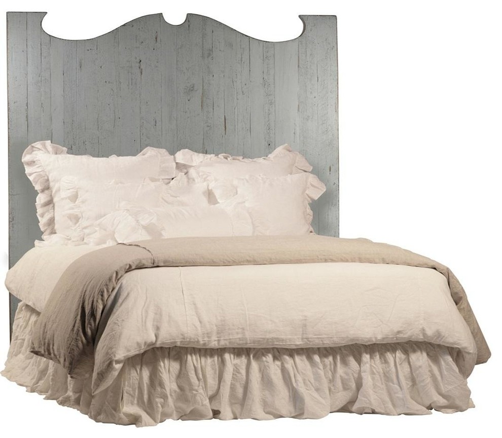 Dovetail Amelie Headboard in Antique Grey