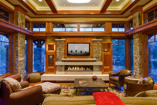 75 Beautiful Craftsman Living Room Pictures Ideas December 2020 Houzz