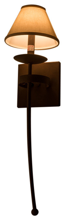 7 Bechar W And Fabric Shade Wall Sconce Wall Sconces By Meyda
