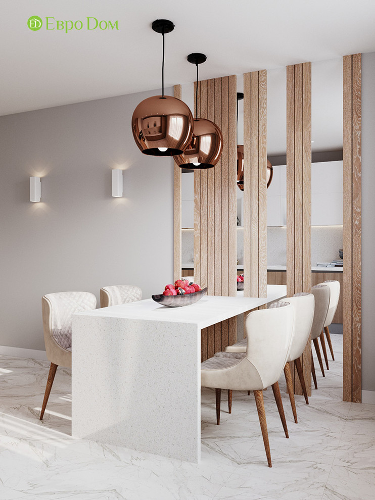 Дизайн интерьера 2-комнатной квартиры 63 кв. м в современном стиле