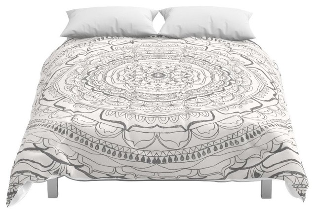 Society6 Black White Lace Comforter Contemporary Comforters