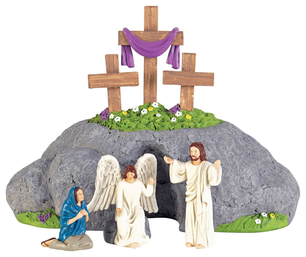 Easter Nativity 4 Piece Set Resin