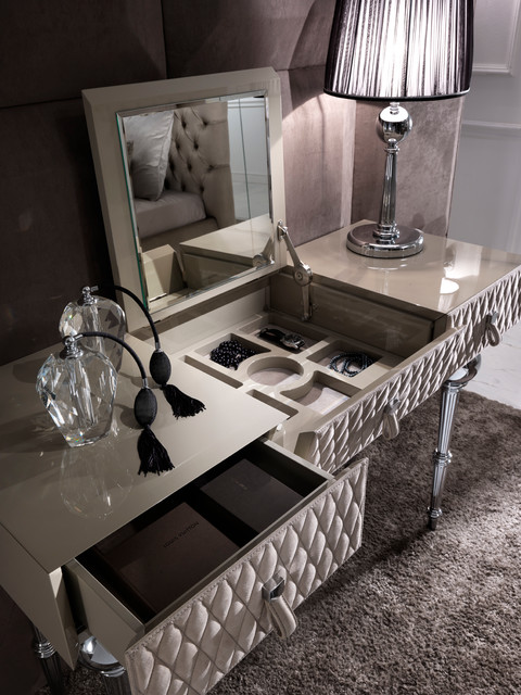 Luxury Nubuck Leather Dressing Table - Contemporary - London - by Juliettes  Interiors Ltd | Houzz UK