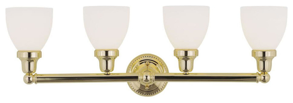 brushed brass bathroom light