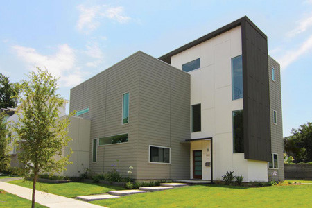 Photo of a contemporary exterior in Houston.
