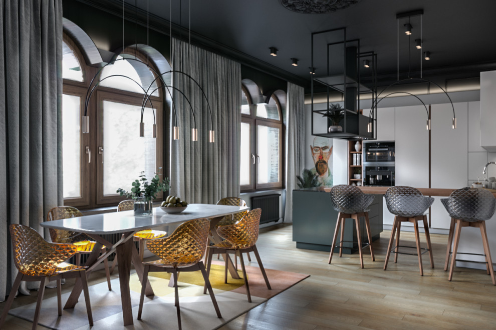 Частная квартира в стиле лофт для творческой пары