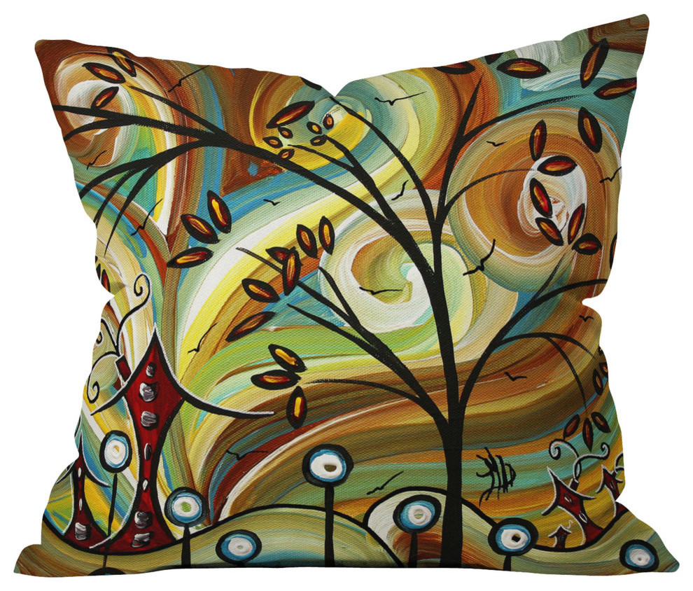 DENY Designs Madart Inc Fall Colors Throw Pillow, Large