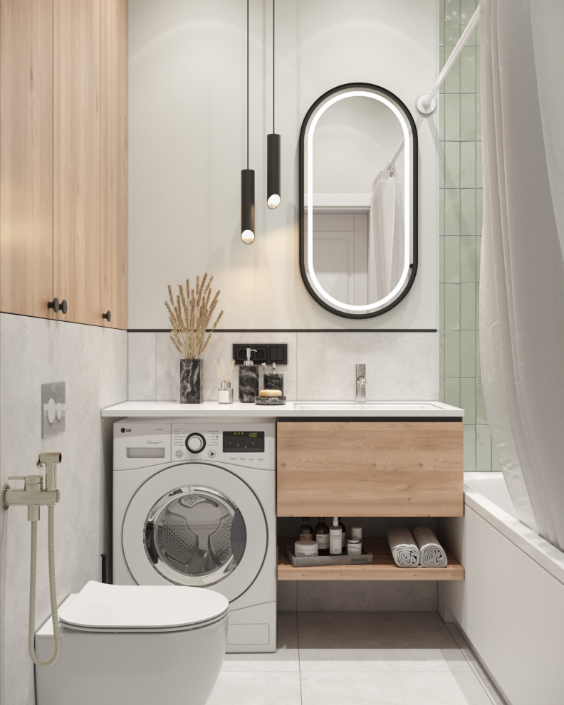 Дизайн-проект квартиры, площадью 59,25 м2, мкр Северный, жк Риф