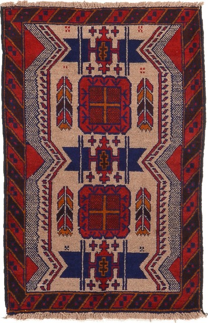3' x 4' 6 Balouch Persian Rug - SKU: 22153791
