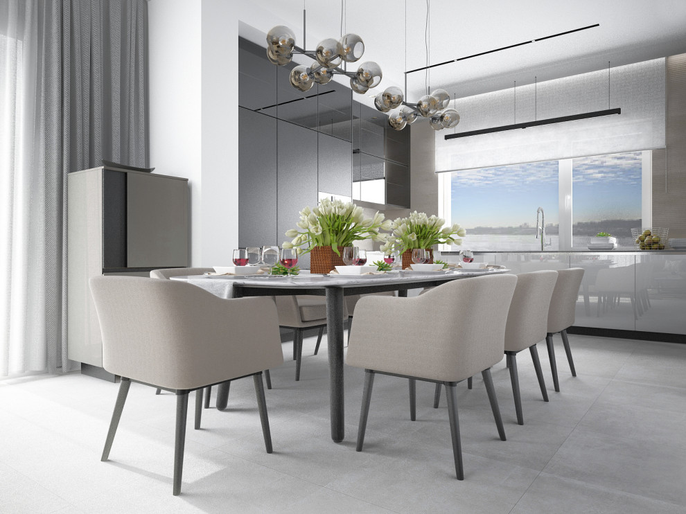 МОНОХРОМ С АКЦЕНТАМИ. Современный графичный интерьер.