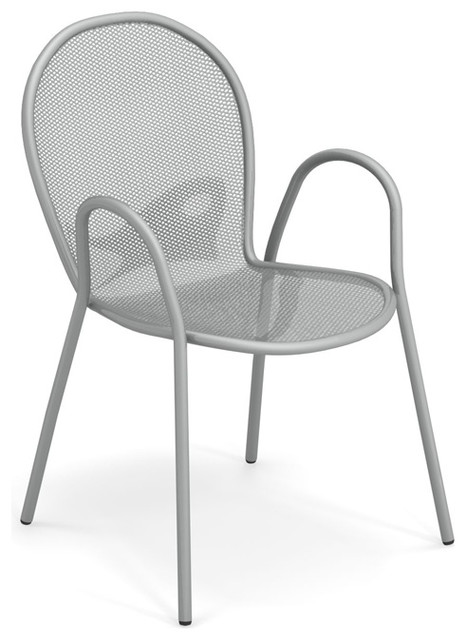 Emu Ronda Steel Outdoor Dining Armchair Set Of 4 Contemporary Emu Ronda Steel Outdoor Dining Armchair