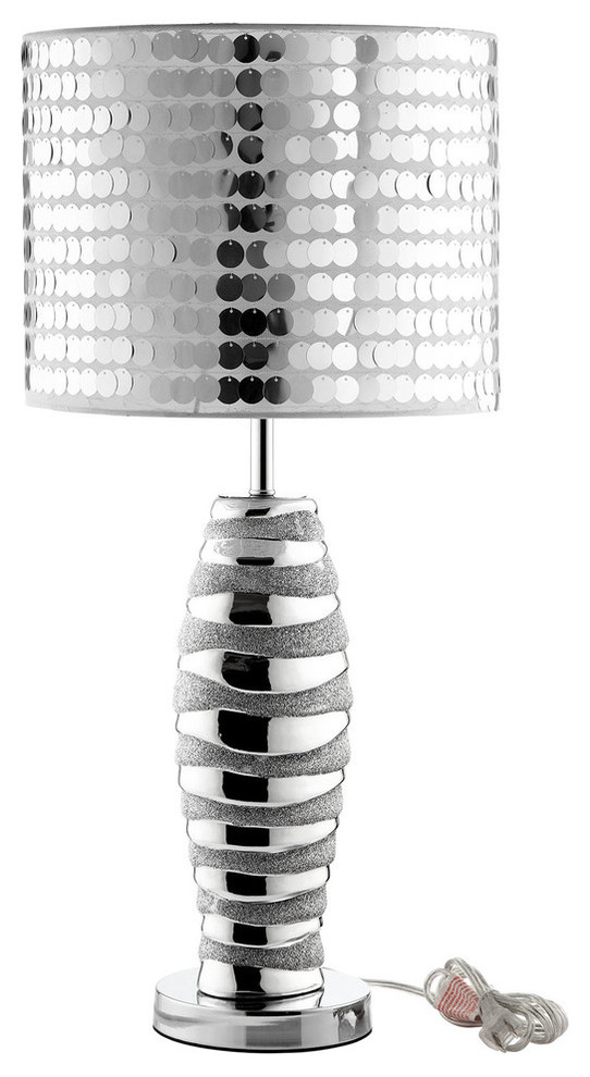 Modway EEI-230 Sparkle Table Lamp, Silver