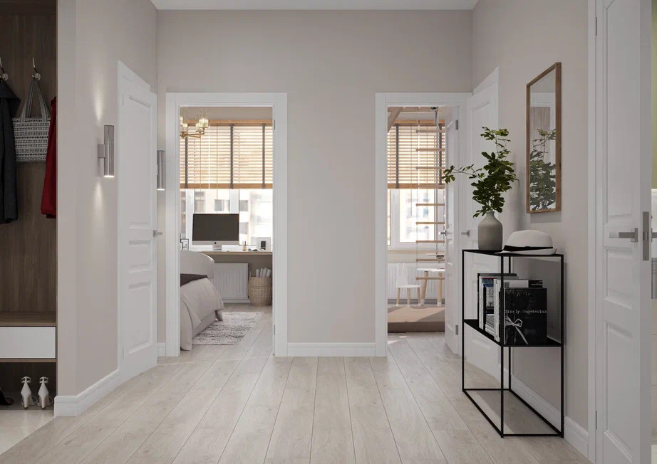 Ремонт квартиры 78 м2 в современном стиле с элементами сканди