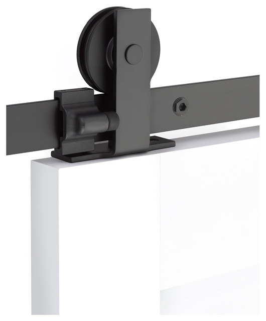 Emtek Modern Rectangular Top Mount Barn Door Kit 10' Track B120110.SD
