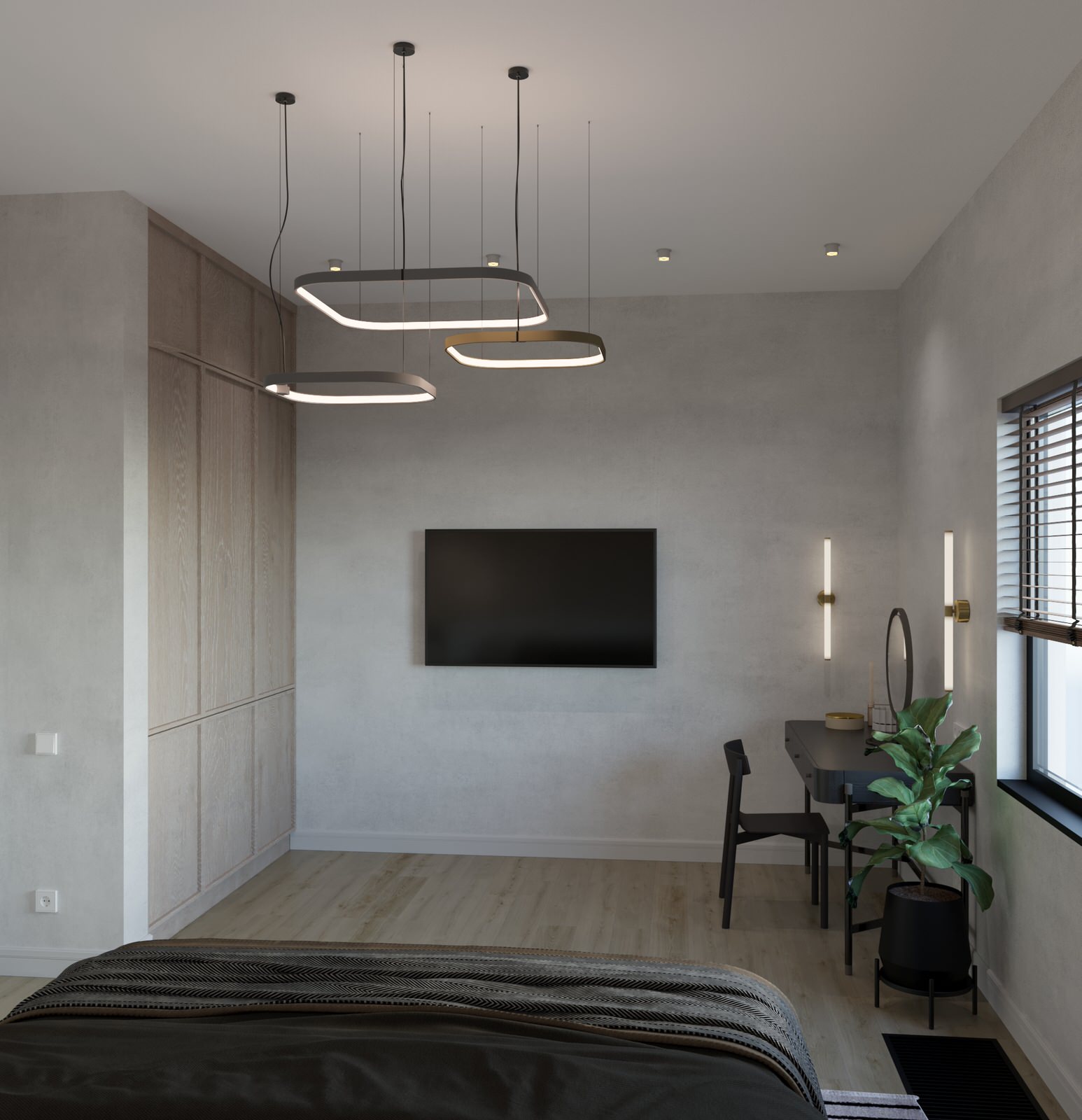 Спальня в загородном доме