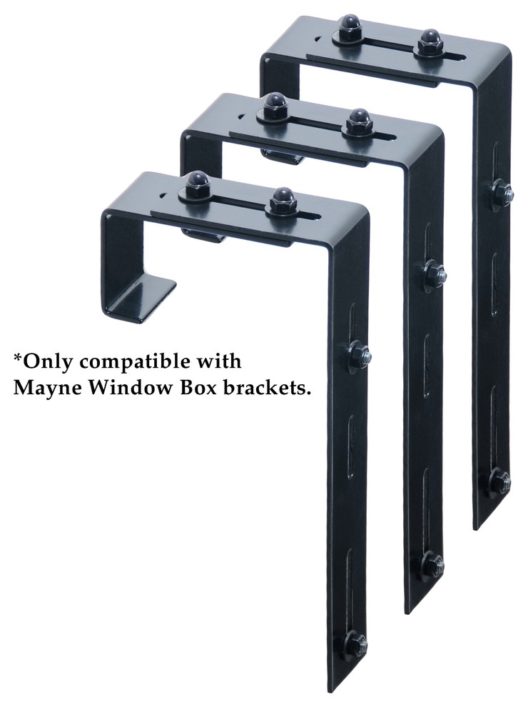 Mayne Adjustable Deck Rail Bracket, 1 3/4"W x 5 3/4"D x 9 3/4"H