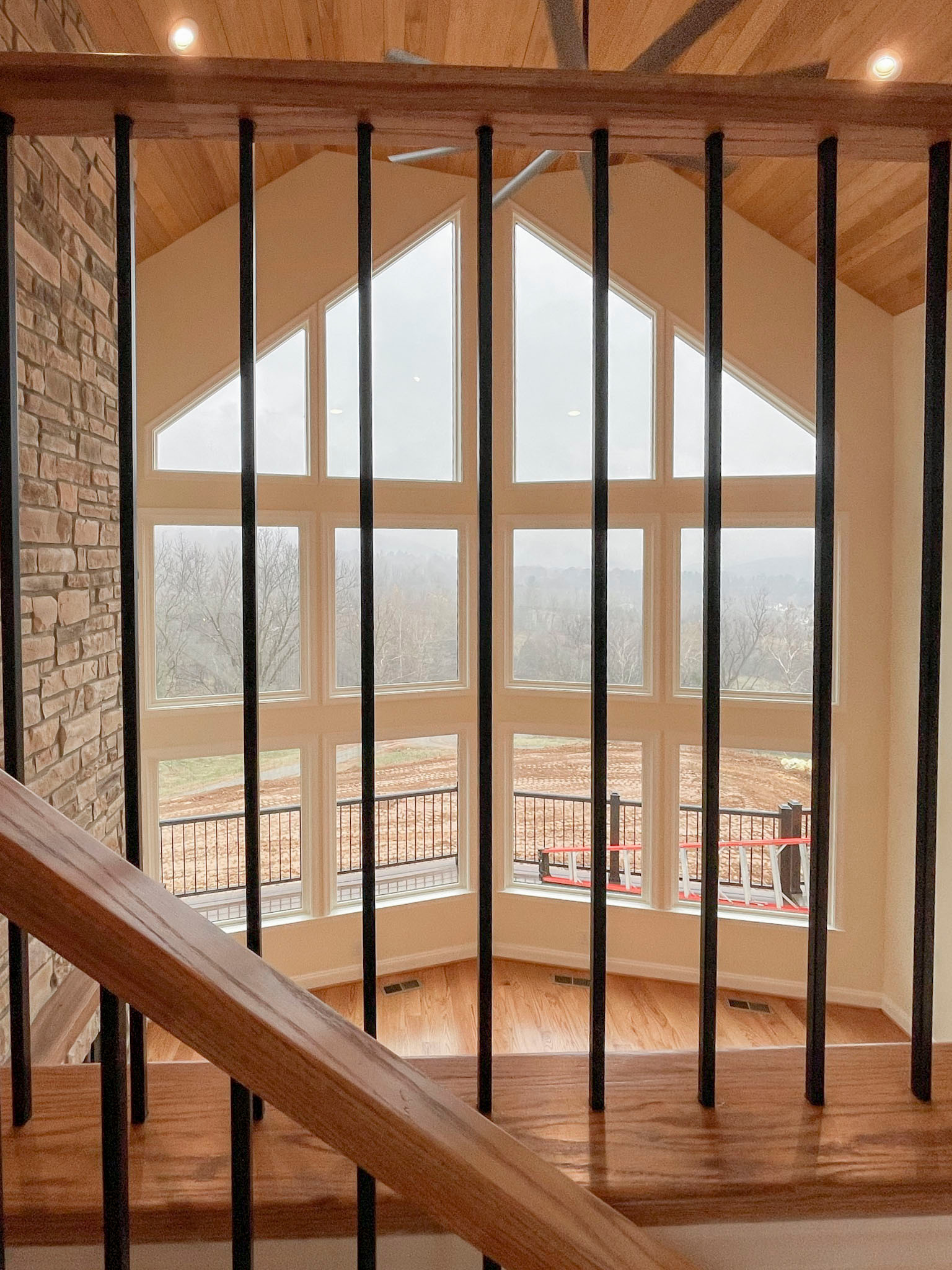 97_Airy Straight-Floating Staircase in Transitional-Mountain Home, Luray, VA 228
