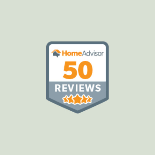 50 reviews on HomeAdvisor