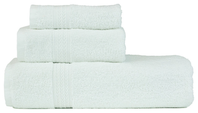 Eco Cotton Towel Bundle Set Dobby Border 