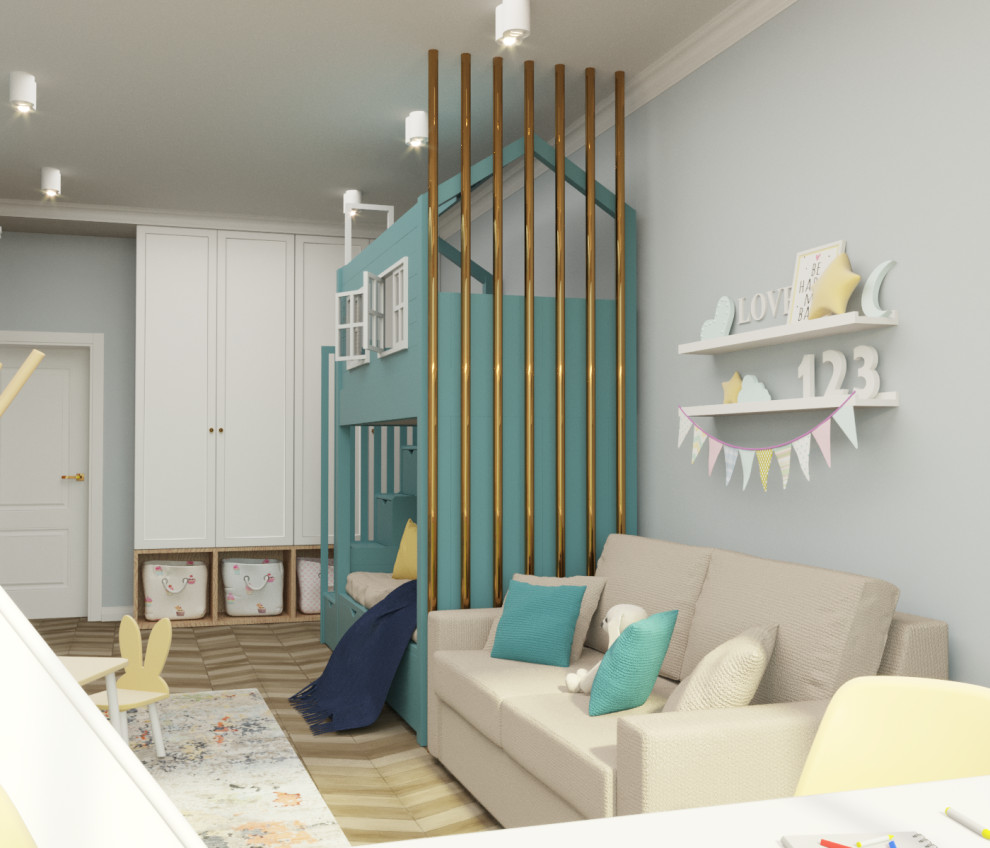 Проект интерьера двухэтажного дома