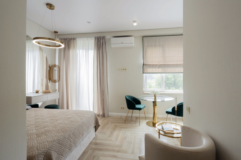 Квартира-студия 28м2 в городе Сочи или "50оттенков золота"