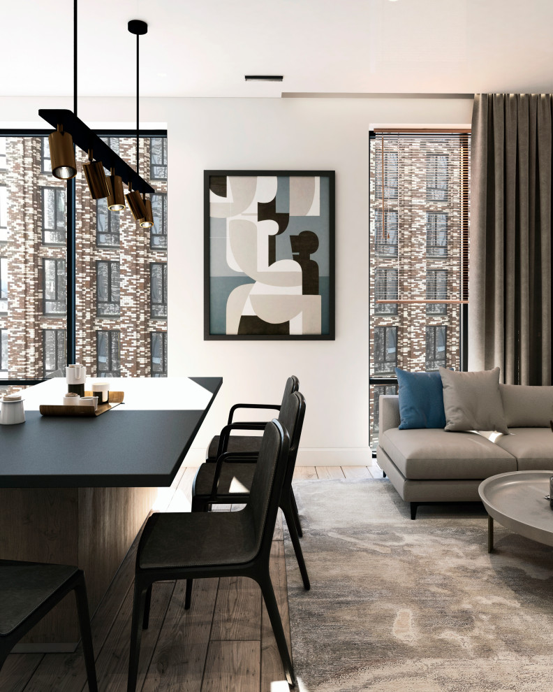 Гостиная в ЖК "Пресня Сити"