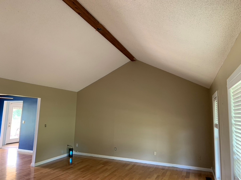 Plainview great room.  Ceiling Repair Needed