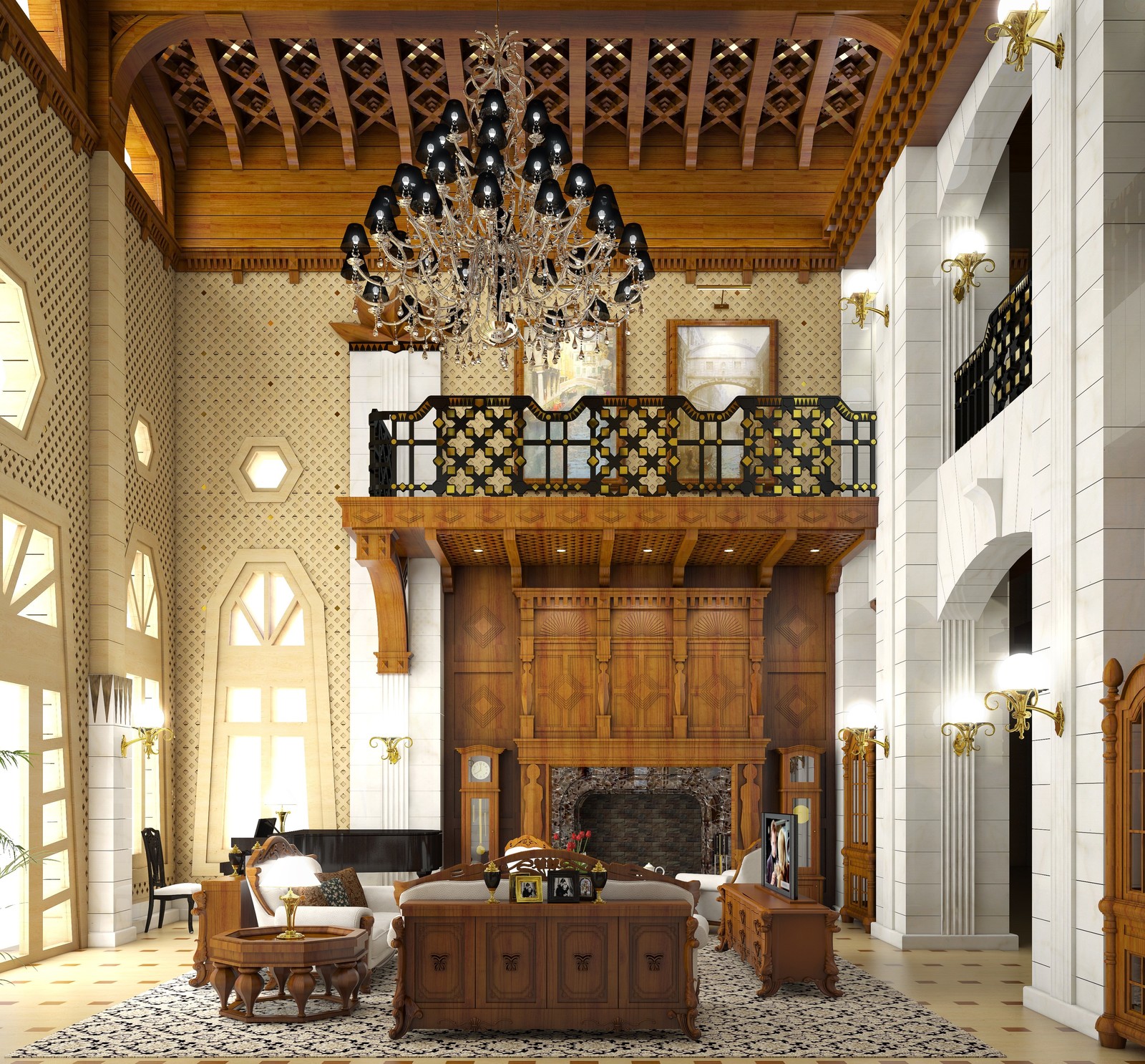 Гостиная комната в частном доме МОСКВА