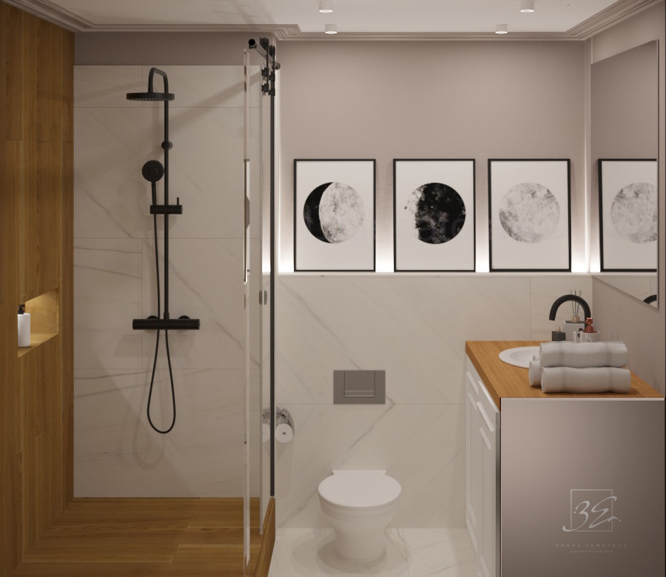 Небольшой совмещенный санузел