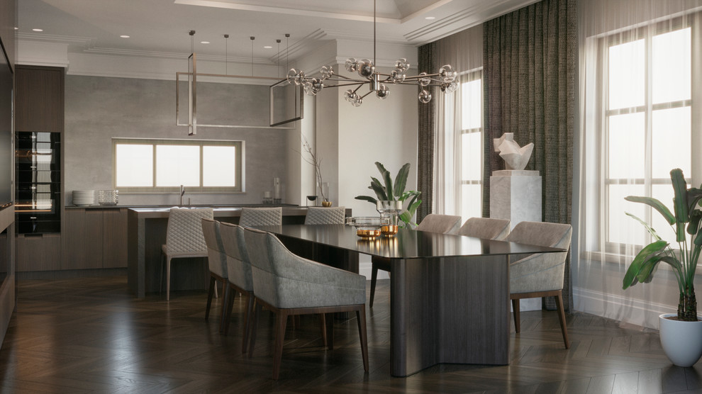 Дизайн таунхауса в резиденции Tweed Park в Москве