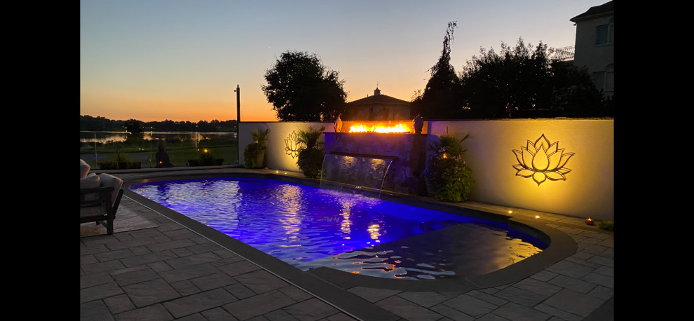 Pool - contemporary pool idea in Boston